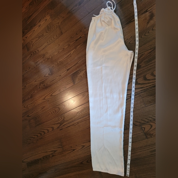 Satiny Cream Colour PJ Pants - Picture 8 of 9